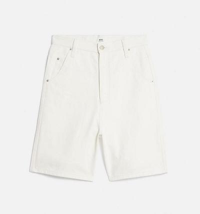AMI PARIS Alex Fit Shorts White | ami_CA391
