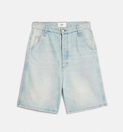 AMI PARIS Alex Fit denim Denim Light Blue | ami_CA453