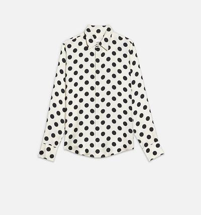 AMI PARIS Ami Fit Shirts White / Navy | ami_CA492