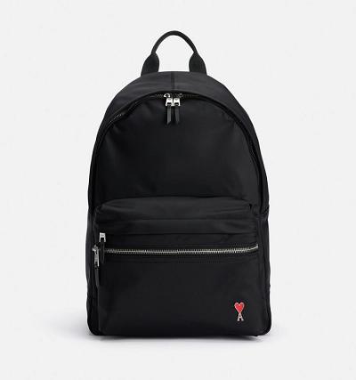 AMI PARIS Ami de Coeur Backpacks Black | ami_CA132