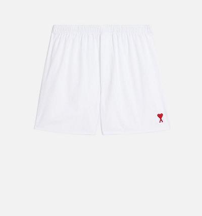 AMI PARIS Ami de Coeur Boxer Underwear White / Red | ami_CA163