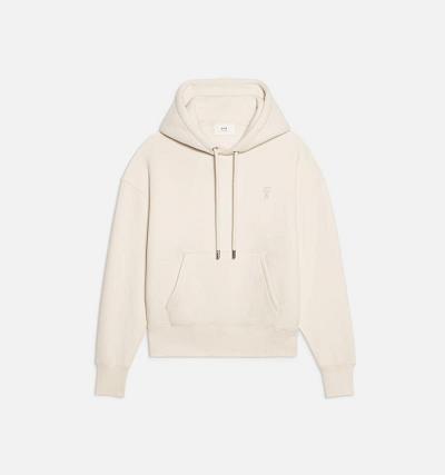 AMI PARIS Ami de Coeur Hoodies Beige | ami_CA130