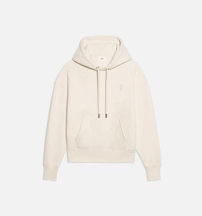 AMI PARIS Ami de Coeur Hoodies Beige | ami_CA568
