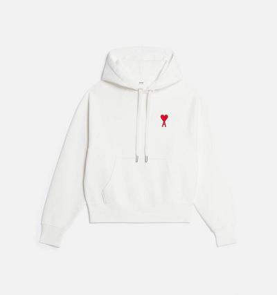 AMI PARIS Ami de Coeur Hoodies White | ami_CA195