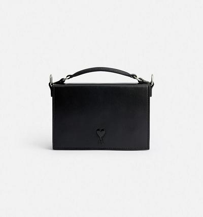 AMI PARIS Ami de Coeur Lunch Box Bags Black | ami_CA286