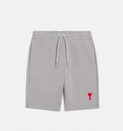 AMI PARIS Ami de Coeur Shorts Grey | ami_CA208