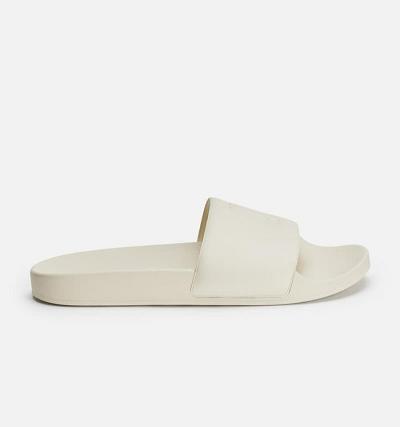 AMI PARIS Ami de Coeur Slides Beige | ami_CA431