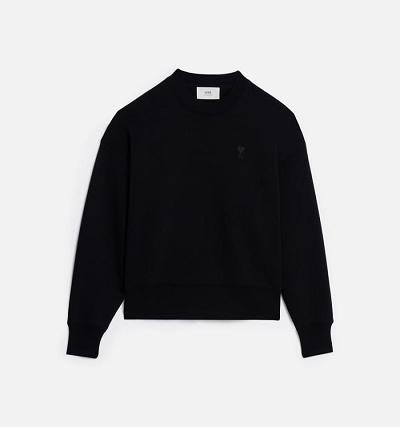 AMI PARIS Ami de Coeur Sweatshirts Black | ami_CA295