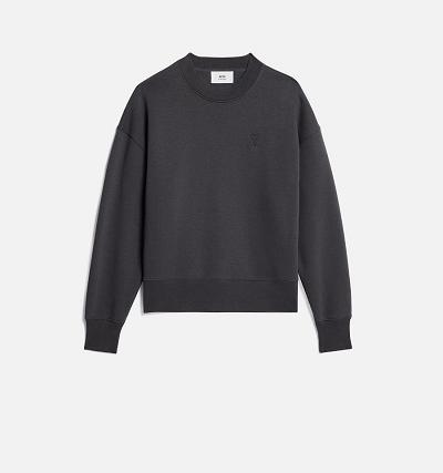 AMI PARIS Ami de Coeur Sweatshirts Grey | ami_CA149