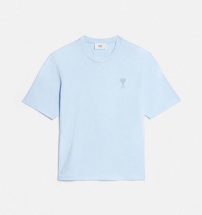 AMI PARIS Ami de Coeur T Shirts Blue | ami_CA413
