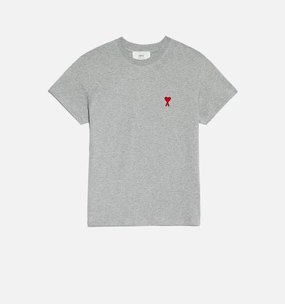 AMI PARIS Ami de Coeur T Shirts Grey | ami_CA177