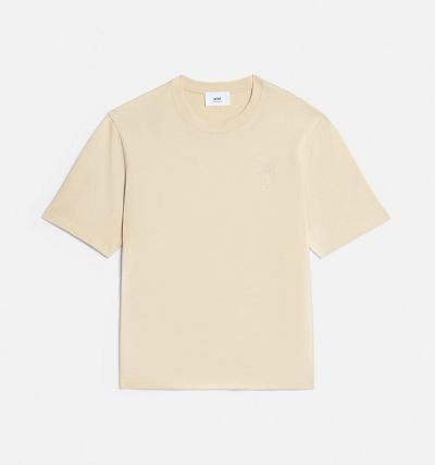 AMI PARIS Ami de Coeur T Shirts Khaki | ami_CA211