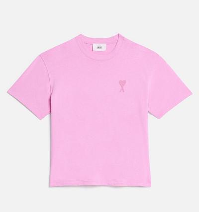 AMI PARIS Ami de Coeur T Shirts Pink | ami_CA619