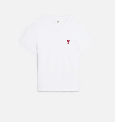 AMI PARIS Ami de Coeur T Shirts White | ami_CA330