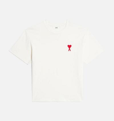 AMI PARIS Ami de Coeur T Shirts White | ami_CA511
