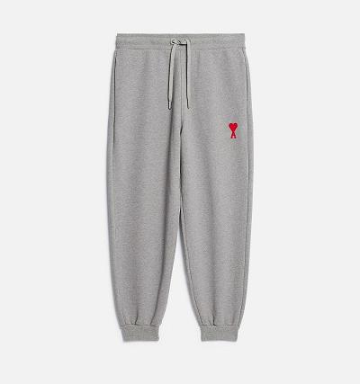 AMI PARIS Ami de Coeur Track Pants Grey | ami_CA384