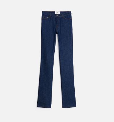 AMI PARIS Bootcut Fit Jeans Navy | ami_CA218