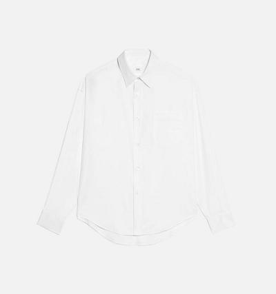 AMI PARIS Boxy Fit Shirts White | ami_CA187