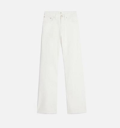 AMI PARIS Boyfriend Fit Denim White | ami_CA481