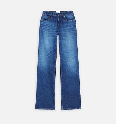 AMI PARIS Boyfriend Fit Jeans Navy | ami_CA372