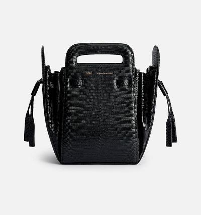 AMI PARIS Bucket Accordéon Bags Black | ami_CA370