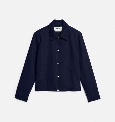 AMI PARIS Buttoned Jackets Navy | ami_CA556