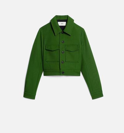 AMI PARIS Buttoned Suits Green | ami_CA612