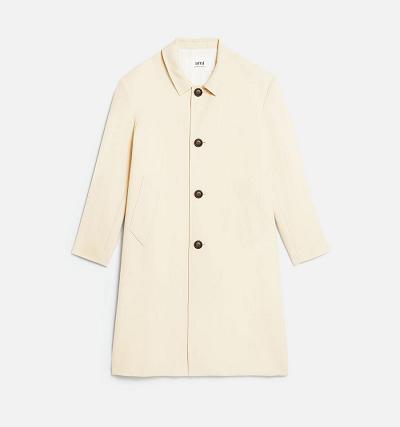 AMI PARIS Car Coats Beige | ami_CA603
