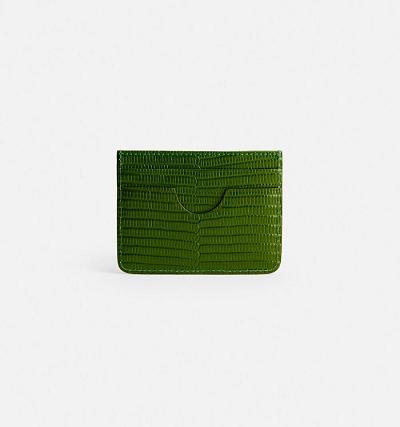 AMI PARIS Card Holder Card Case Green | ami_CA332