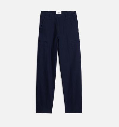 AMI PARIS Cargo Cargo Pants Navy | ami_CA220