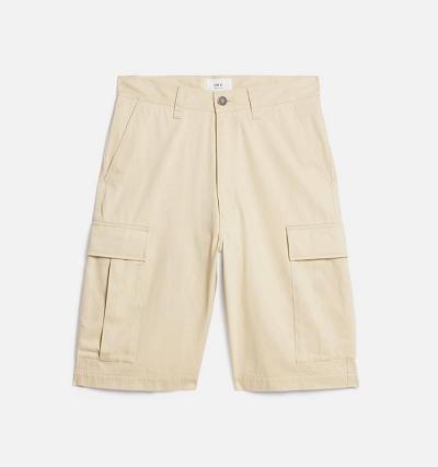 AMI PARIS Cargo Shorts Khaki | ami_CA520