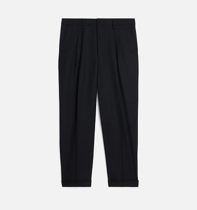 AMI PARIS Carott Fit Pants Black | ami_CA277