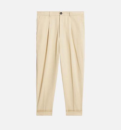 AMI PARIS Carrot Oversized Pants Khaki | ami_CA219