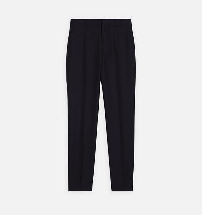 AMI PARIS Cigarette Fit Pants Black | ami_CA155