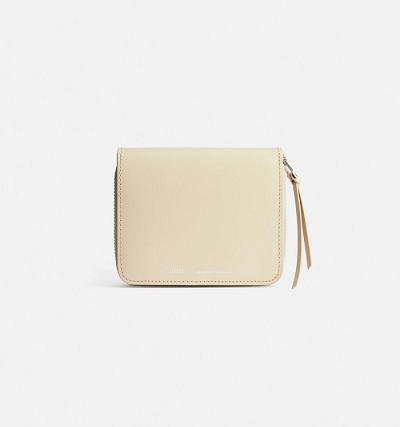 AMI PARIS Compact Wallets Beige | ami_CA468
