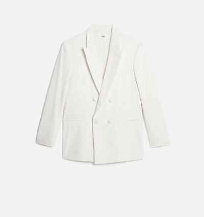 AMI PARIS Double Breasted Jackets White | ami_CA477