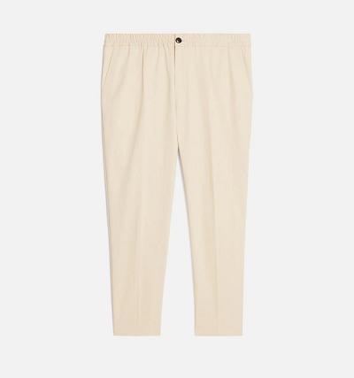 AMI PARIS Elasticated Waist Pants Khaki | ami_CA127