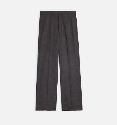 AMI PARIS Large Fit Pants Dark Grey | ami_CA615