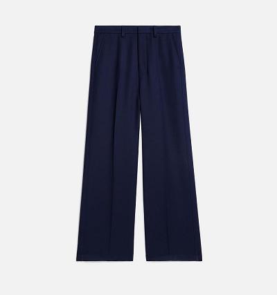 AMI PARIS Large Fit Pants Navy | ami_CA583