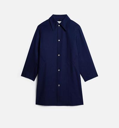 AMI PARIS Mac Coats Navy | ami_CA222