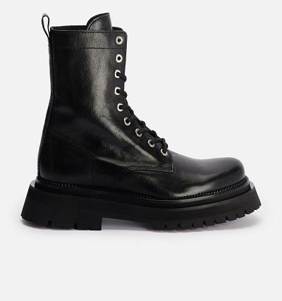 AMI PARIS Mid Height Boots Black | ami_CA561