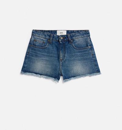 AMI PARIS Mini Shorts Blue | ami_CA544