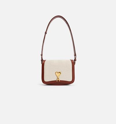 AMI PARIS Paris Bags Beige / Brown | ami_CA529