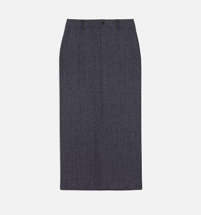 AMI PARIS Pencil With Slits Suits Grey | ami_CA521