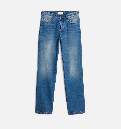 AMI PARIS Straight Fit Jeans Blue | ami_CA380