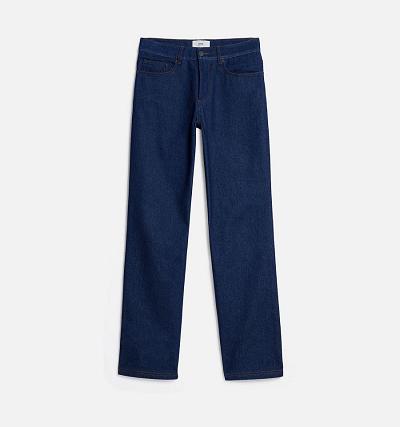 AMI PARIS Straight Fit Jeans Navy | ami_CA605
