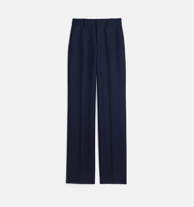 AMI PARIS Straight Fit Pants Navy | ami_CA273