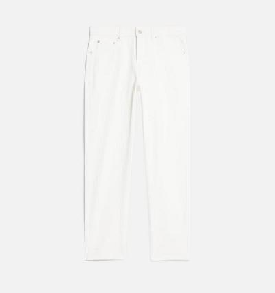 AMI PARIS Tapered Fit Denim White | ami_CA388