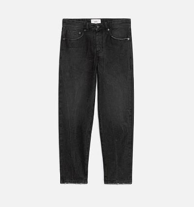 AMI PARIS Tapered Fit Jeans Black | ami_CA150