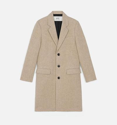 AMI PARIS Three Buttons Coats Khaki | ami_CA469